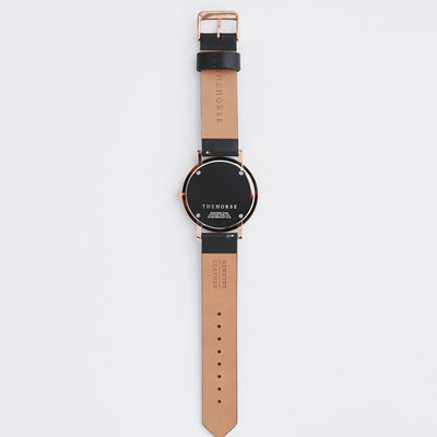 Limited Edition Resin Watch - Brown Tort / Black Face / Black Leather