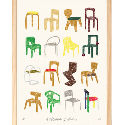 Print - A Collection of Chairs