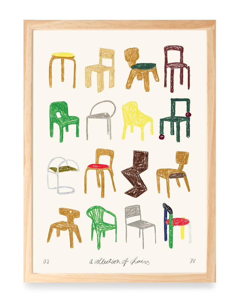 Print - A Collection of Chairs