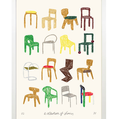 Print - A Collection of Chairs