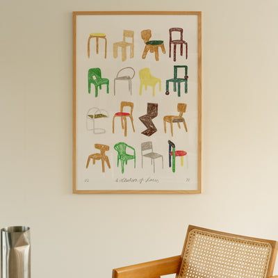 Print - A Collection of Chairs