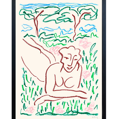 Print - Woman in Grass