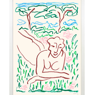 Print - Woman in Grass