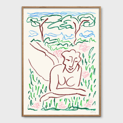 Print - Woman in Grass