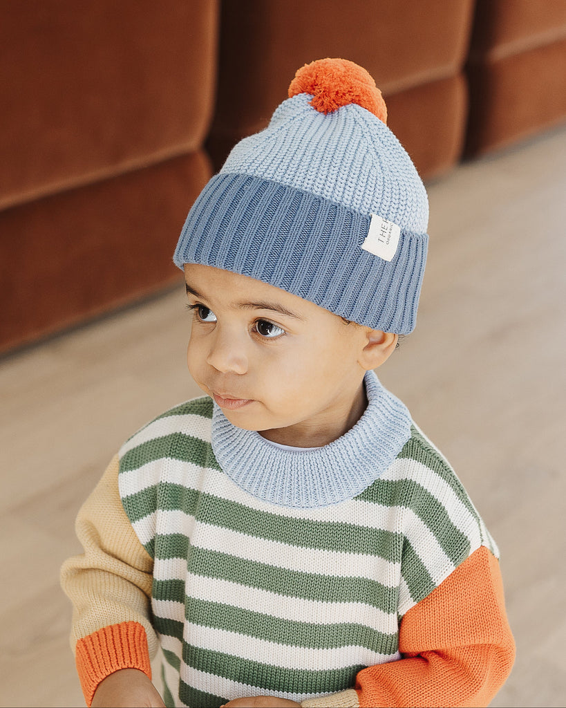 Colour Block Jumper - Clover Stripe