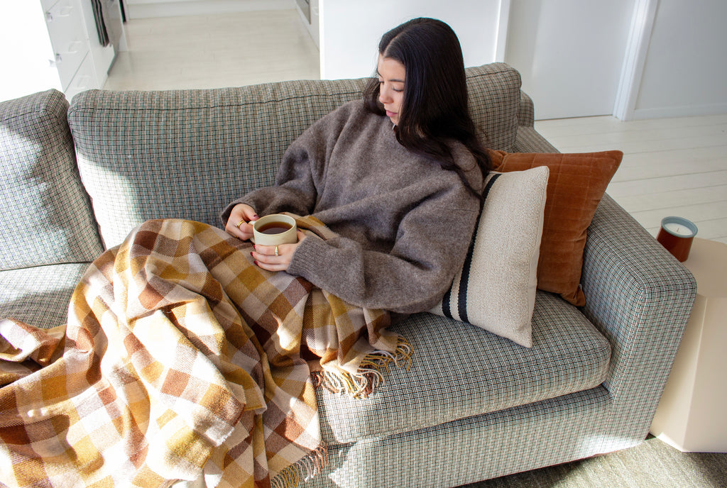 Lambswool Throw - Caldwell Autumn