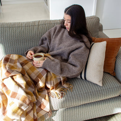 Lambswool Throw - Caldwell Autumn