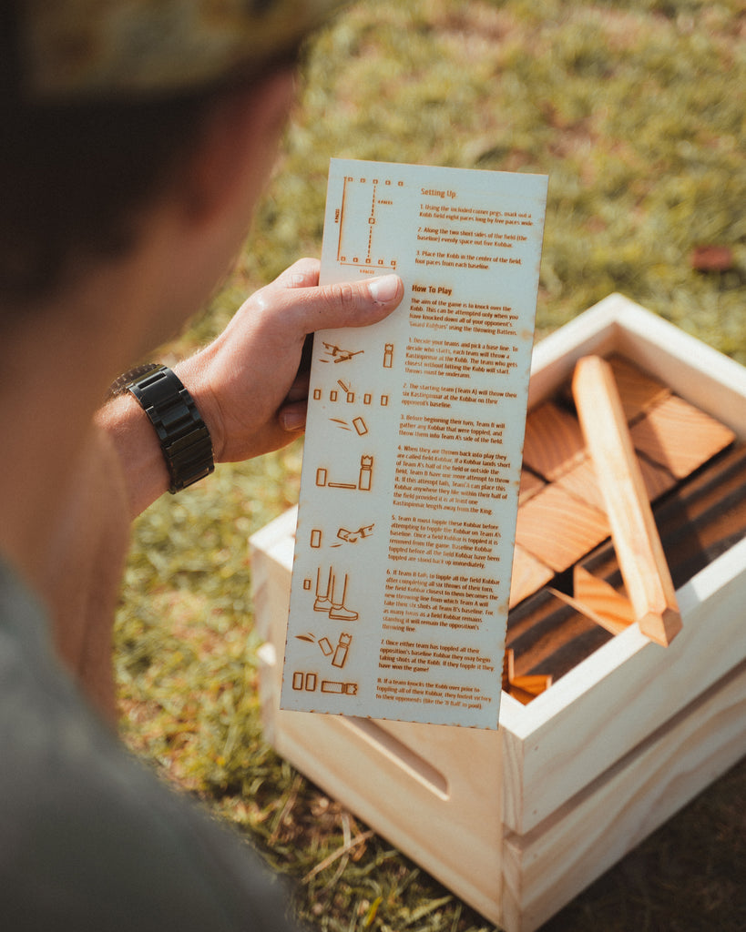 Wooden Kubb Set