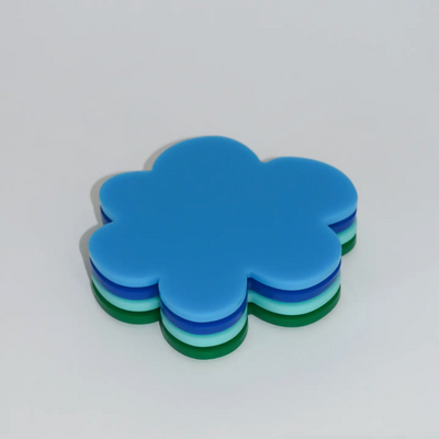 Flower Coaster - Light Blue