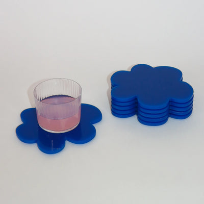 Flower Coaster - Dark Blue