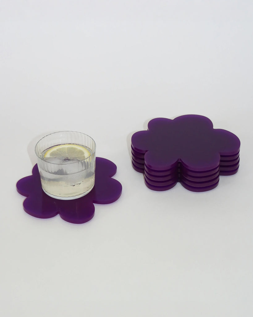 Flower Coaster - Purple