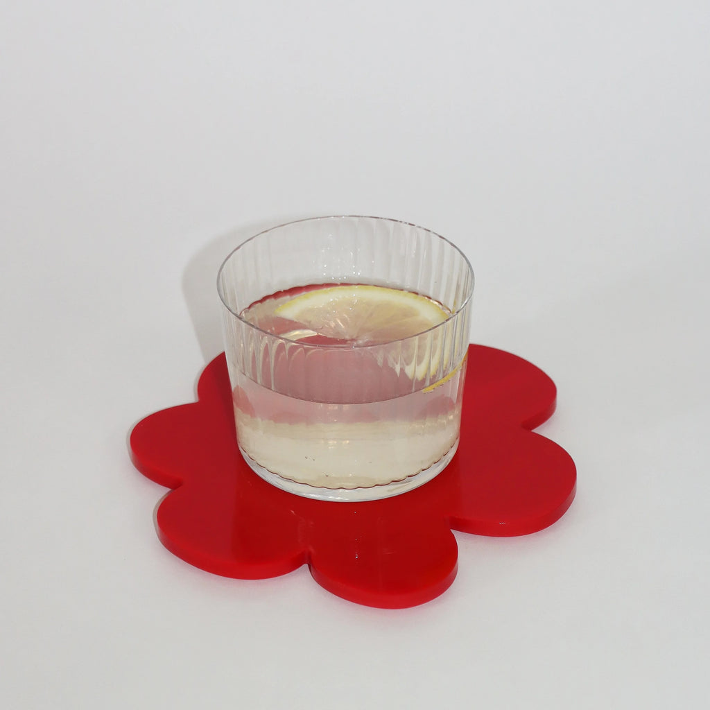 Flower Coaster - Red