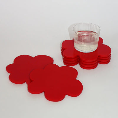 Flower Coaster - Red