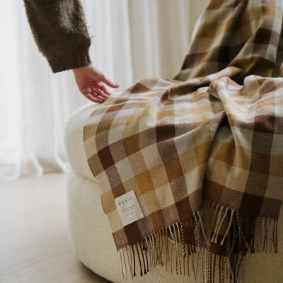 Lambswool Throw - Caldwell Autumn