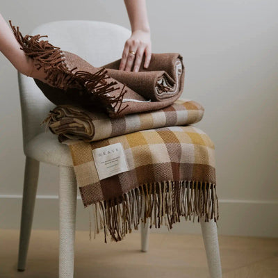 Lambswool Throw - Caldwell Autumn