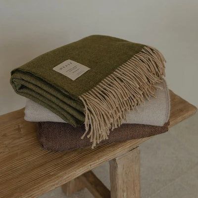 Lambswool Throw - Harris Moss