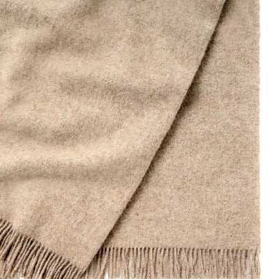 NZ Lambswool Throw - Nevis Oak