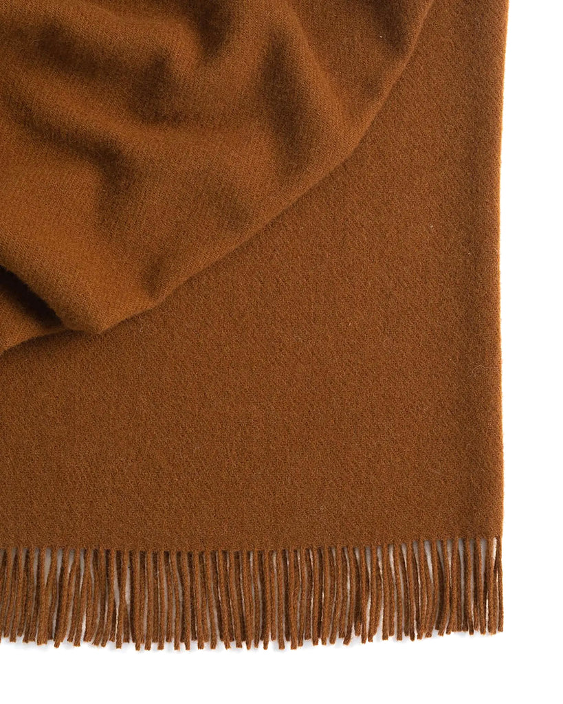 NZ Lambswool Throw - Nevis Spice
