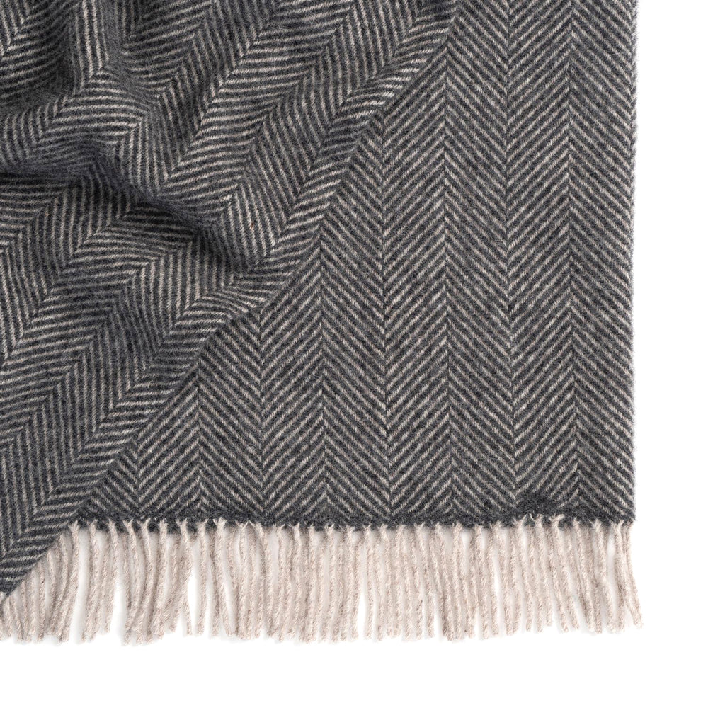 NZ Wool Throw - Lerwick Charcoal