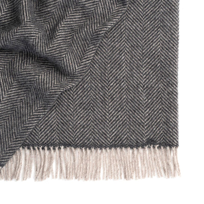 NZ Wool Throw - Lerwick Charcoal