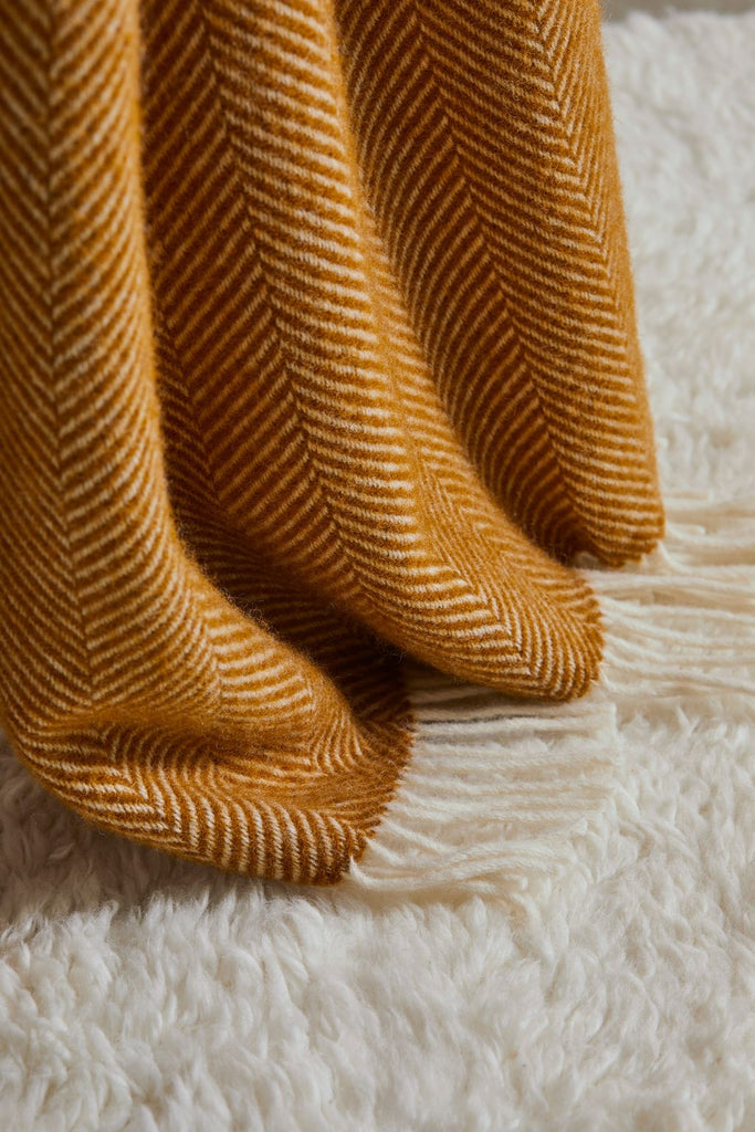 NZ Wool Throw - Magnus Amber