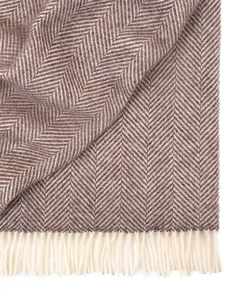 NZ Wool Throw - Magnus Cocoa