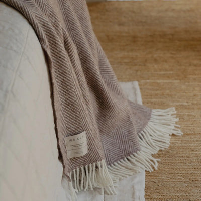 NZ Wool Throw - Magnus Cocoa