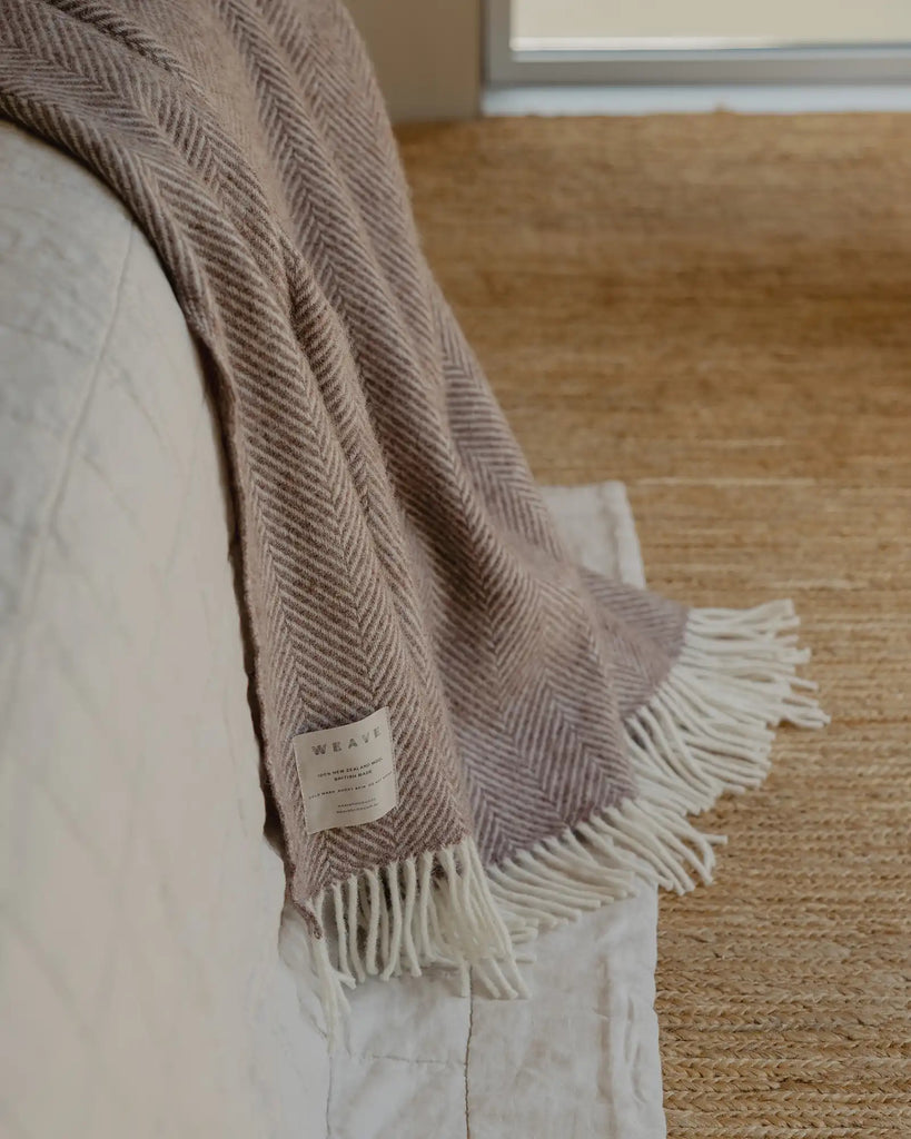 NZ Wool Throw - Magnus Cocoa