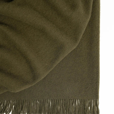 NZ Lambswool Throw - Nevis Kelp