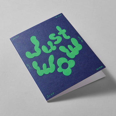 Embossed Card - Just Wow