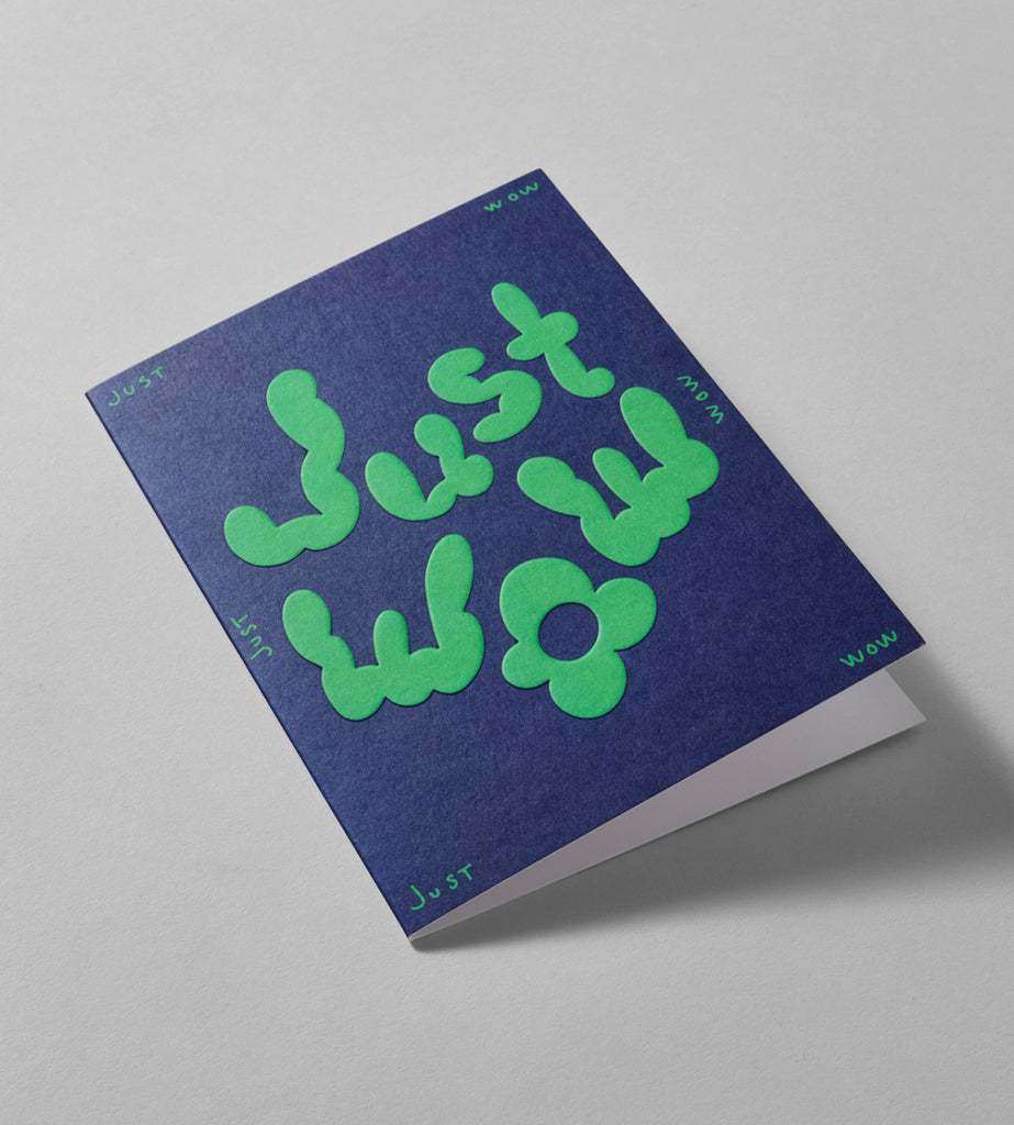 Embossed Card - Just Wow