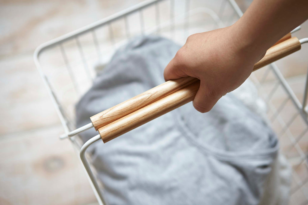 Wire Laundry Basket with Handles
