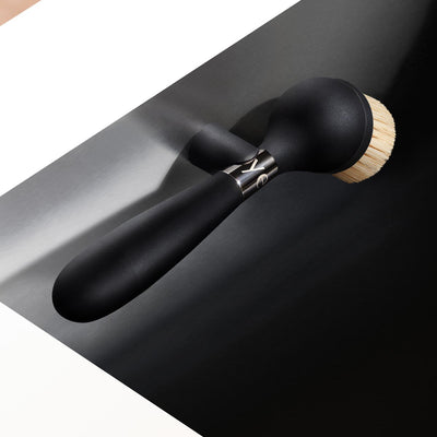 Dish Brush with Magnetic Stand - Black