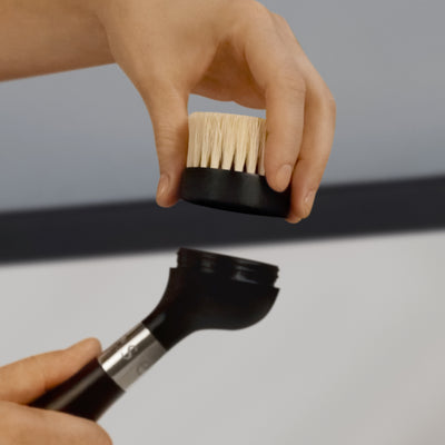 Dish Brush with Magnetic Stand - Black
