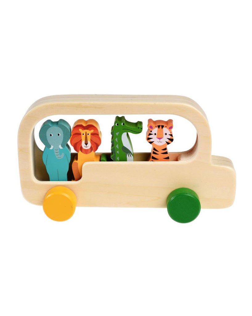 Colourful Creatures Wooden Bus