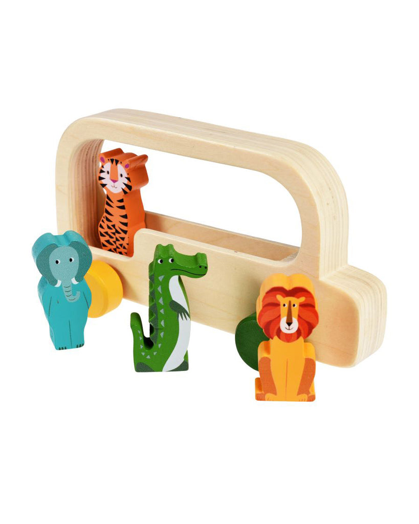 Colourful Creatures Wooden Bus