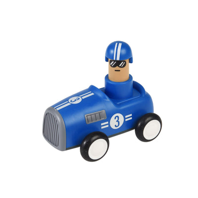 Push Down Race Car - Blue