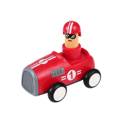 Push Down Race Car - Red
