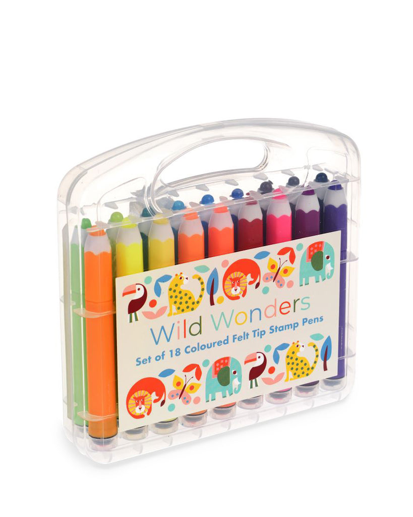 Wild Felt Tip Stamp Pens