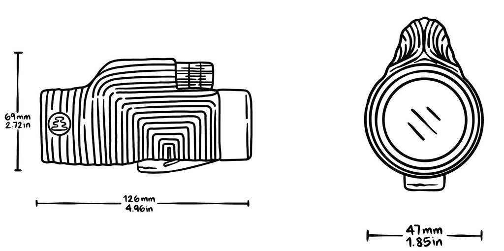 Zoom Tube Monocular - Ember Red