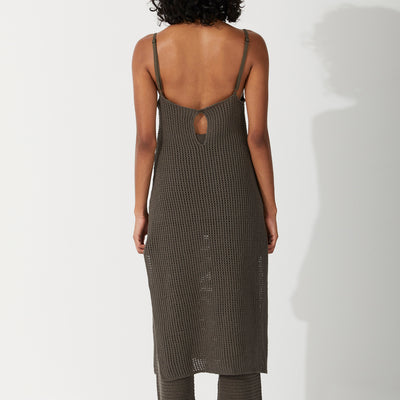 Charcoal Crochet Dress