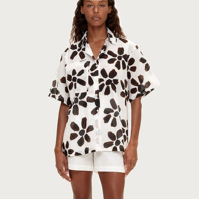 Chocolate Flower Shirt