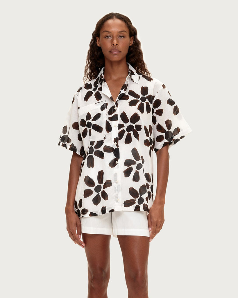 Chocolate Flower Shirt