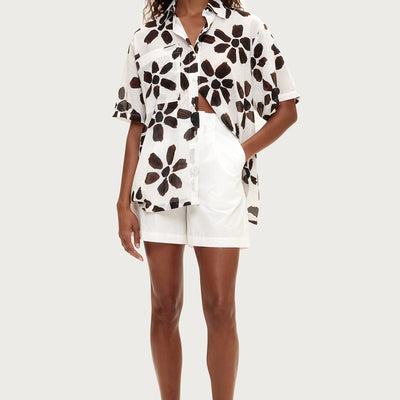 Chocolate Flower Shirt