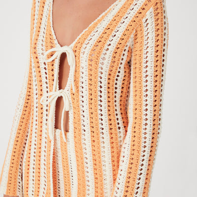 Golden Stripe Knit Top