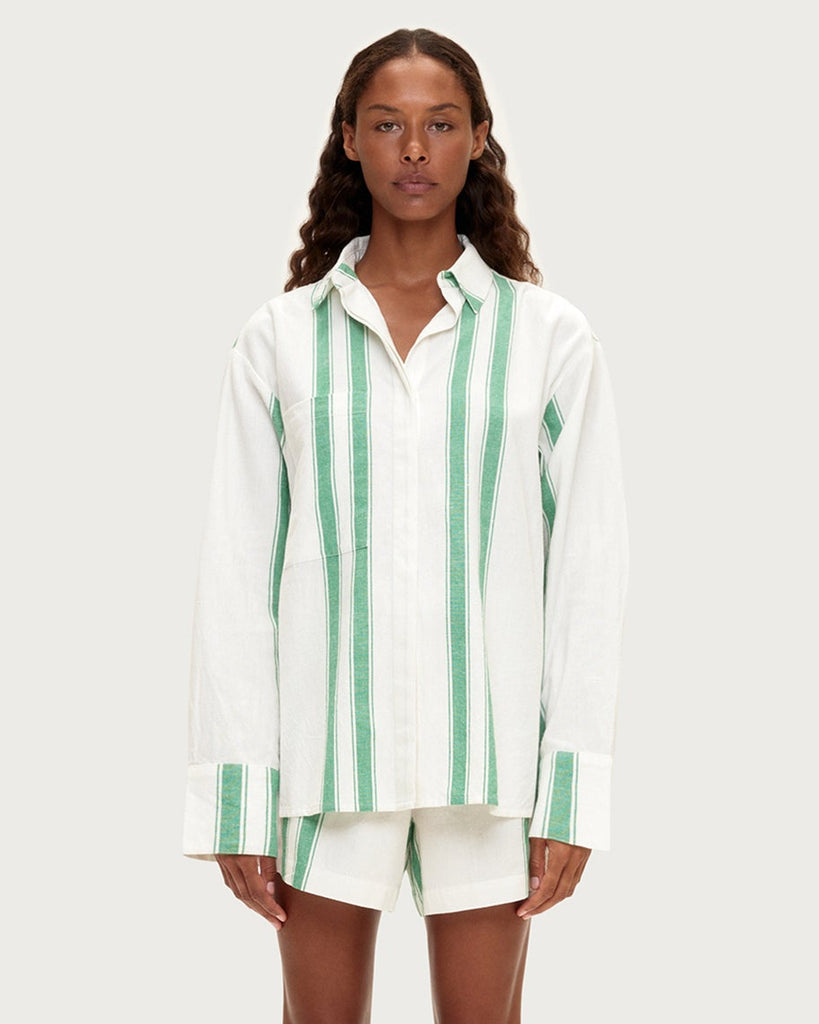Green Stripe Shirt