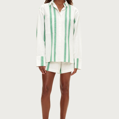 Green Stripe Shirt