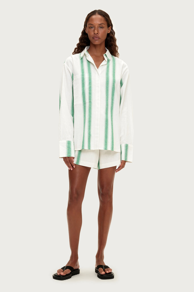 Green Stripe Shirt