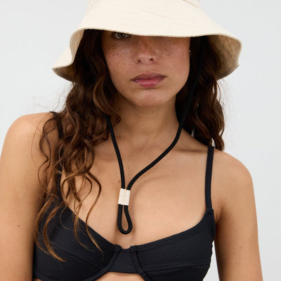 Logo Bucket Hat - Coconut
