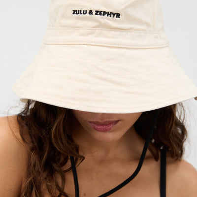 Logo Bucket Hat - Coconut